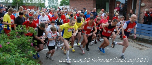 Start 25. Wremer Deichlauf Start 25. Wremer Deichlauf